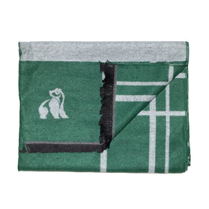 Swole Panda Scarf - Green/Gray Bamboo Scarf