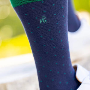 Swole Panda Socks - Navy Spotted