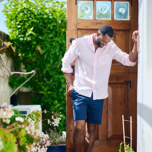 TABS Bermuda pink linen shirt