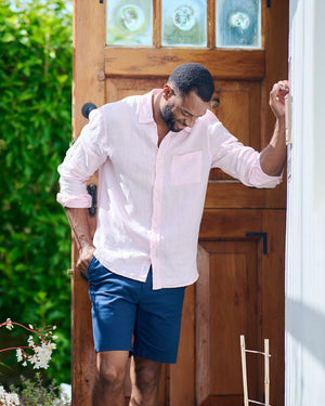 TABS Bermuda pink linen shirt