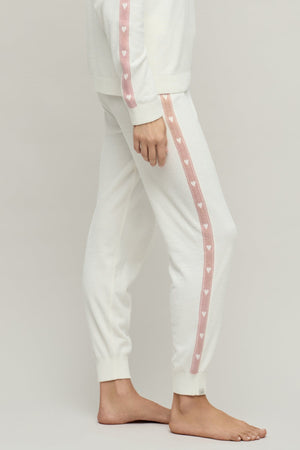 Barefoot Dreams CozyChic Ultra Lite Heart Stripe Jogger