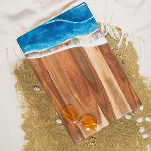 Lynn & Liana Designs Acacia Bread Board - Ocean Vibes