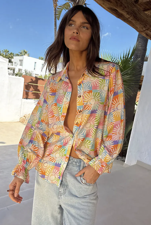 BDA Never Fully Dressed Geanie Shirt - Check Sun