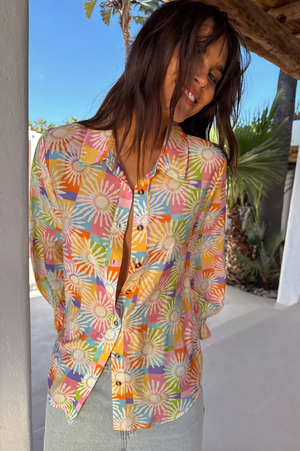 BDA Never Fully Dressed Geanie Shirt - Check Sun