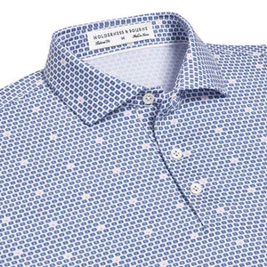 BDA Holderness & Bourne - The Elgin Shirt: Aberdeen Blue/Scotch Pink/White