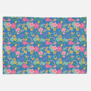 TABS Minky Blanket - The Botanist: Atlantic Blue