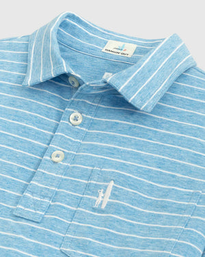 Johnnie-O Original Jr. Polo - Neese Stripe - Bondi Blue
