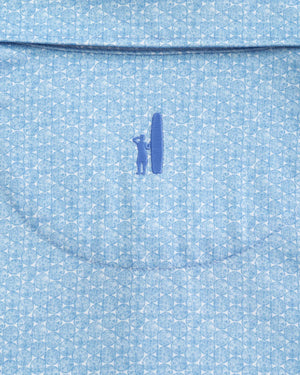 Johnnie-O Kids' Pomelo Printed Jersey Performance Polo - Maliblu