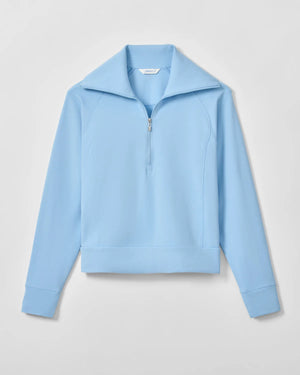 Johnnie-O Eliza Performance 1/2 Zip Pullover - Gulf Blue