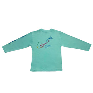 TABS Kid's Long Sleeve Sun Shirt - Turquoise