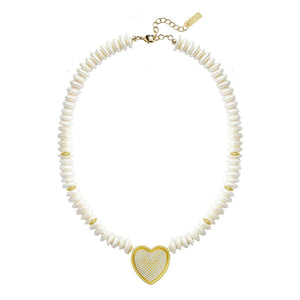 Adriana Pappas - Heart Sparkles Necklace