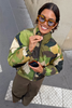 Never Fully Dressed Navy Pinstripe Reversible Puffer