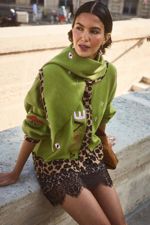 Never Fully Dressed Olive Amore Forrest Cardigan