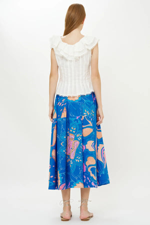 Oliphant Olivia Skirt - Antico Blue