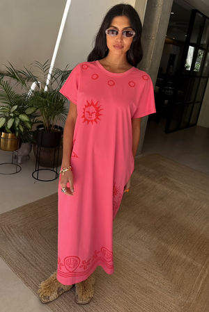 BDA Never Fully Dressed Azura Dress - Pink and Red