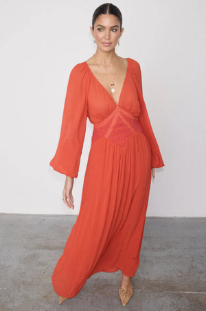 Never Fully Dressed Reign Dress - Red & Pink