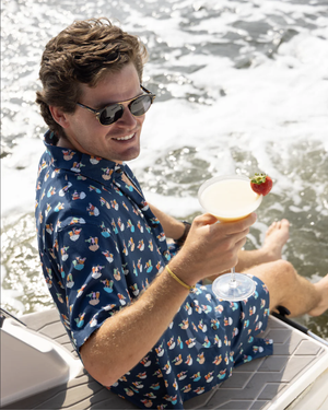 Kenny Flowers Short Sleeve Shirt - Margaritaville: Boat Drinks