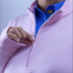 The Loren TABS Women's 1/4 Zip Pullover - Bermuda Pink