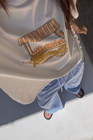 BDA Never Fully Dressed T Shirt - Orange Cart