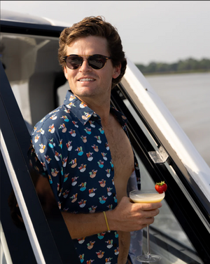 Kenny Flowers Short Sleeve Shirt - Margaritaville: Boat Drinks