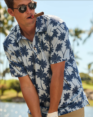 Kenny Flowers Short Sleeve Shirt - The Palmera Heathered Golf Shirt