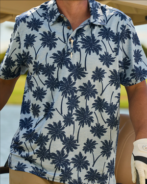 Kenny Flowers Short Sleeve Shirt - The Palmera Heathered Golf Shirt