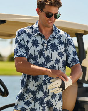 Kenny Flowers Short Sleeve Shirt - The Palmera Heathered Golf Shirt