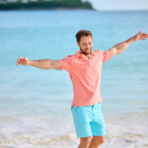 TABS Bermuda Performance Polo shirt Cambridge Pink