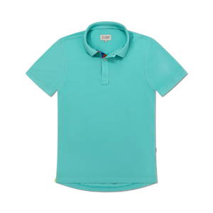 Men's Cotton Polo - Lagoon Green