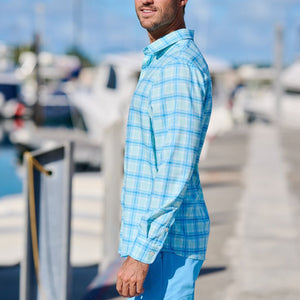 TABSBermuda_Mens_LSCheckShirt_Green_side