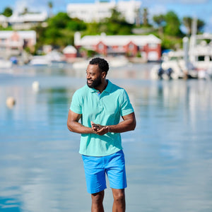 TABSBermuda_Mens_Polo_Cotton_Green_Front