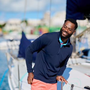 TABSBermuda_sweater_navy_frontlaughing