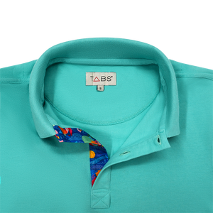 Men's Cotton Polo - Lagoon Green
