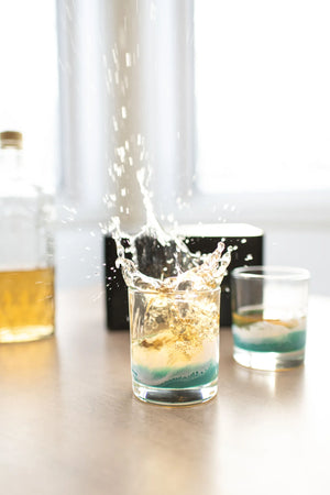 Lynn & Liana Designs Resin Coated Old Fashion Whiskey Glasses