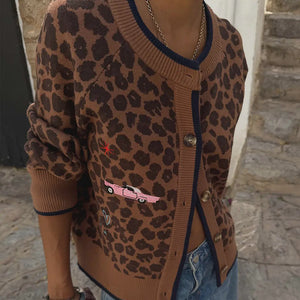 Never Fully Dressed Leopard Cheryl Cardigan