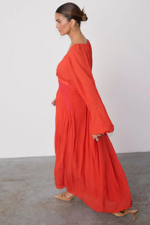 Never Fully Dressed Reign Dress - Red & Pink