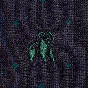 Swole Panda Socks - Navy Spotted