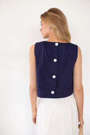 Marea Josie Tank - Navy