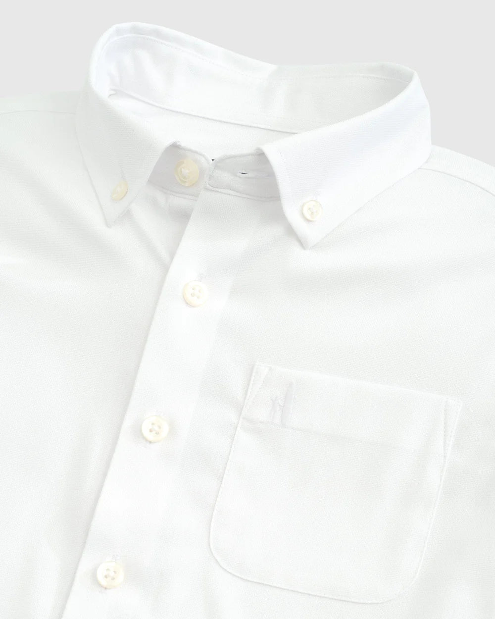 Johnnie-O Tradd Jr. Performance Button Up Shirt - White