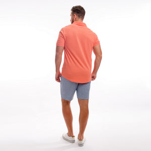 TABS Blue Heron cotton linen Bermuda shorts