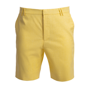 TABS Mens Kiskadee Yellow cotton linen Bermuda shorts