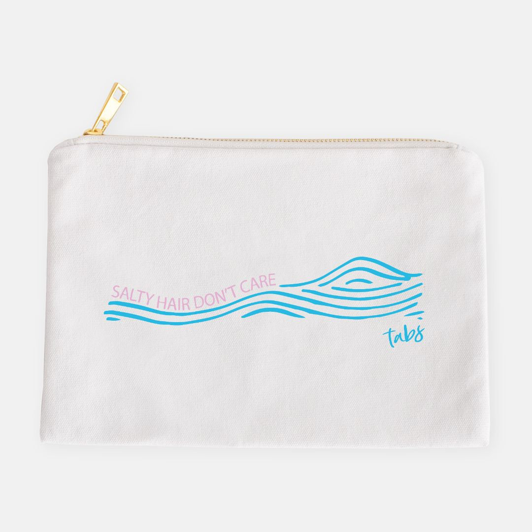 TABS Canvas Clutch Wave - White