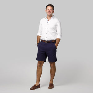 TABS Mens North Rock Navy cotton Bermuda shorts