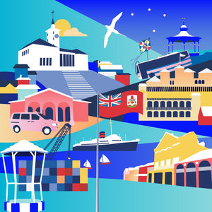 TABS Bermuda Swim Short Hollis Print