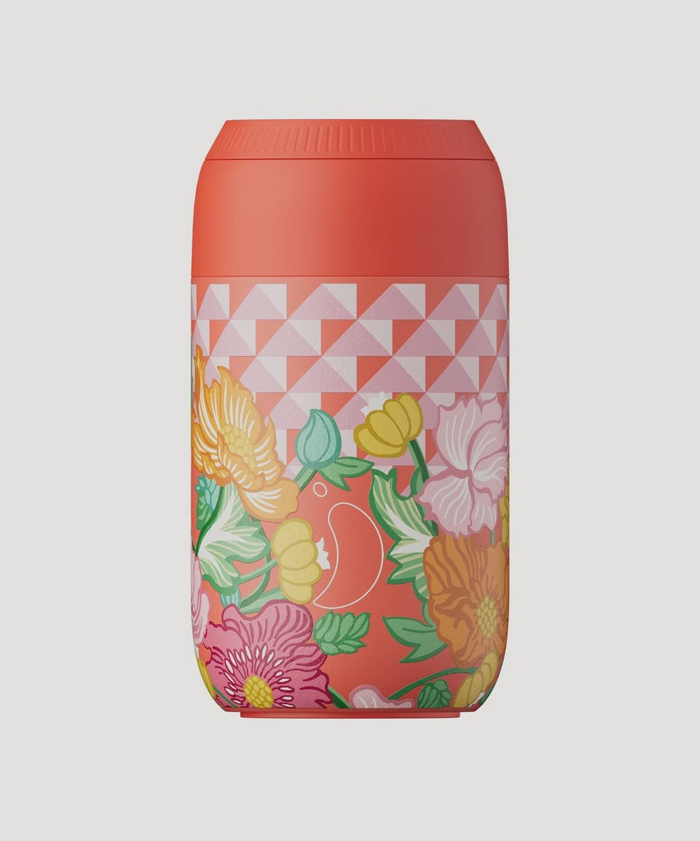 Chilly's Coffee Cup 340mL - Liberty  Poppy Trellis