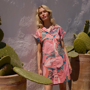 Oliphant Collared Shirt Dress Mini - Nautilus