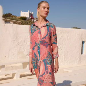 Oliphant Shirt Dress Midi - Nautilus
