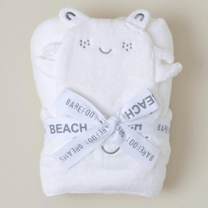 Barefoot Dreams Toddler Hooded Towel & Washcloth - Sea Salt