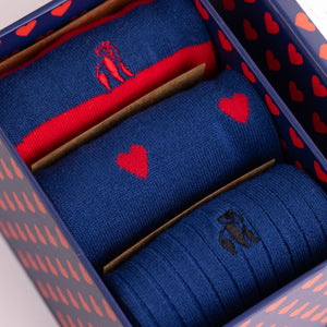 Swole Panda 3 Pack Socks - Hearts