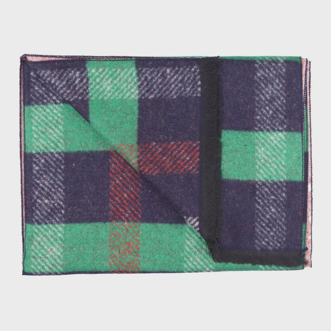Swole Panda Scarf - Green/Navy Striped